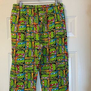 Teenage Mutant Ninja Turtles Lounge Pants Pijamas Size Large
